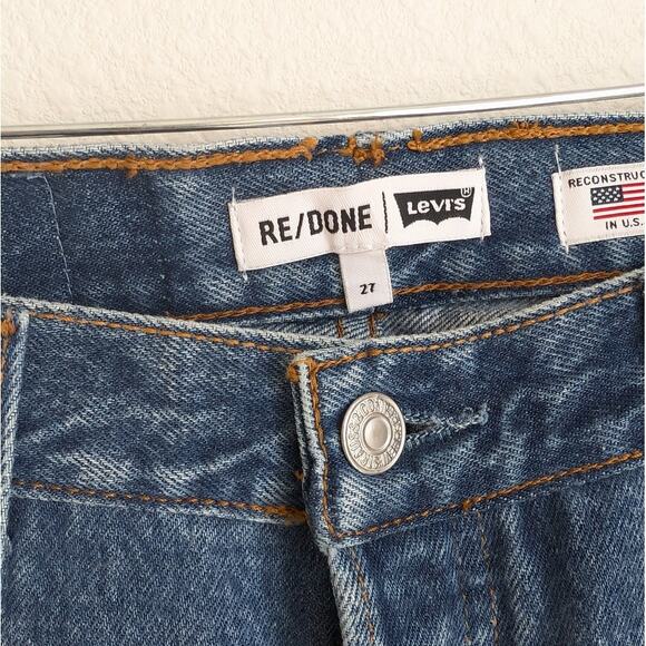 NWT Re/Done Levi's 1003HR Indigo Denim High-rise Skinny jeans, size 27 - Picture 6 of 11